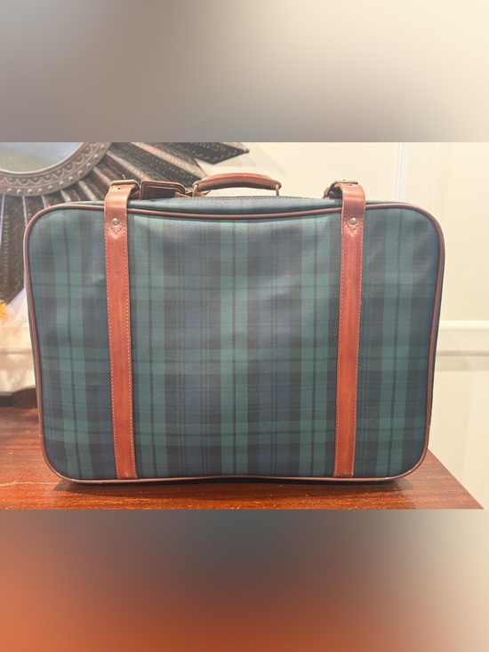 Polo Ralph Lauren Other - Vintage Polo Ralph Lauren Black Watch Plaid 25in Suitcase Made in Italy